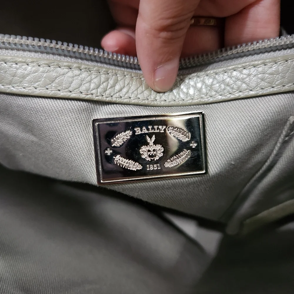 Sold Elsewhere- Bally Canvas Tote With Leather Trim - Picture 11 of 16